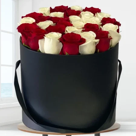 Box de fleurs Rouges et Blanches Rabat
