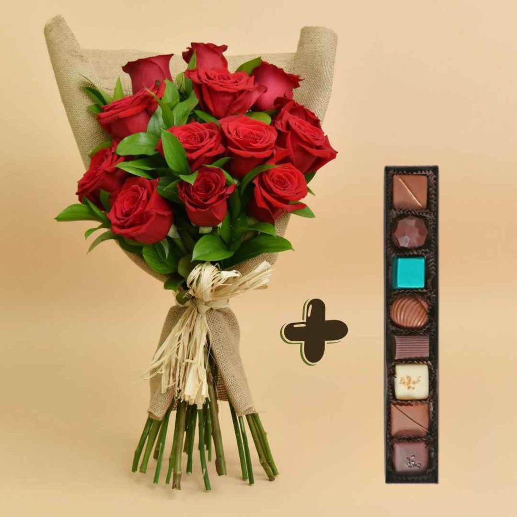 Bouquet de fleur et chocolat Rabat