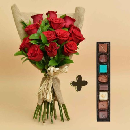 Bouquet de fleur et chocolat Rabat