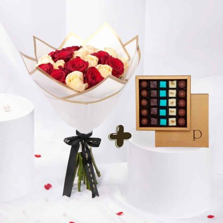Bouquet de fleur et chocolat Rabat