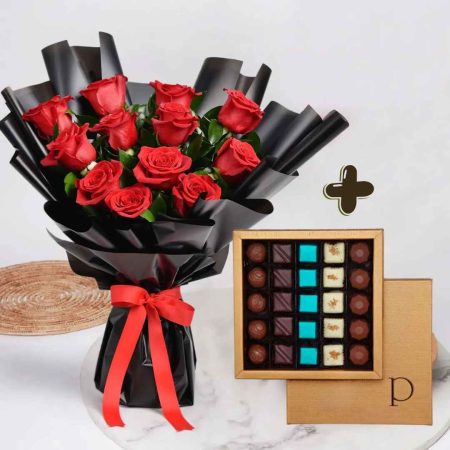 Bouquet de fleur et chocolat Rabat